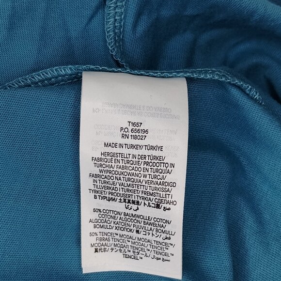 Boden Top Blouse NEW Supersoft Ruffle Cotton Tencel Feminine Comfy Work Teal 10 - Picture 15 of 16